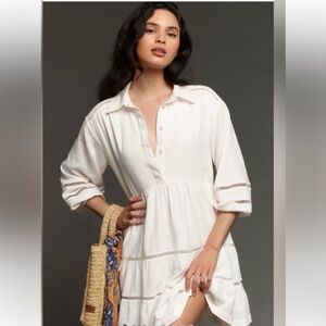 Anthropologie Maeve Bettina Mini Shirt Dress